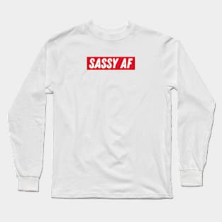 Streetwear Sassy AF Aesthetics Vaporwave Long Sleeve T-Shirt